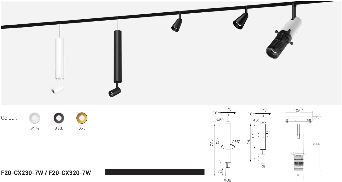 F20 MAGNETI TRACK LIGHT